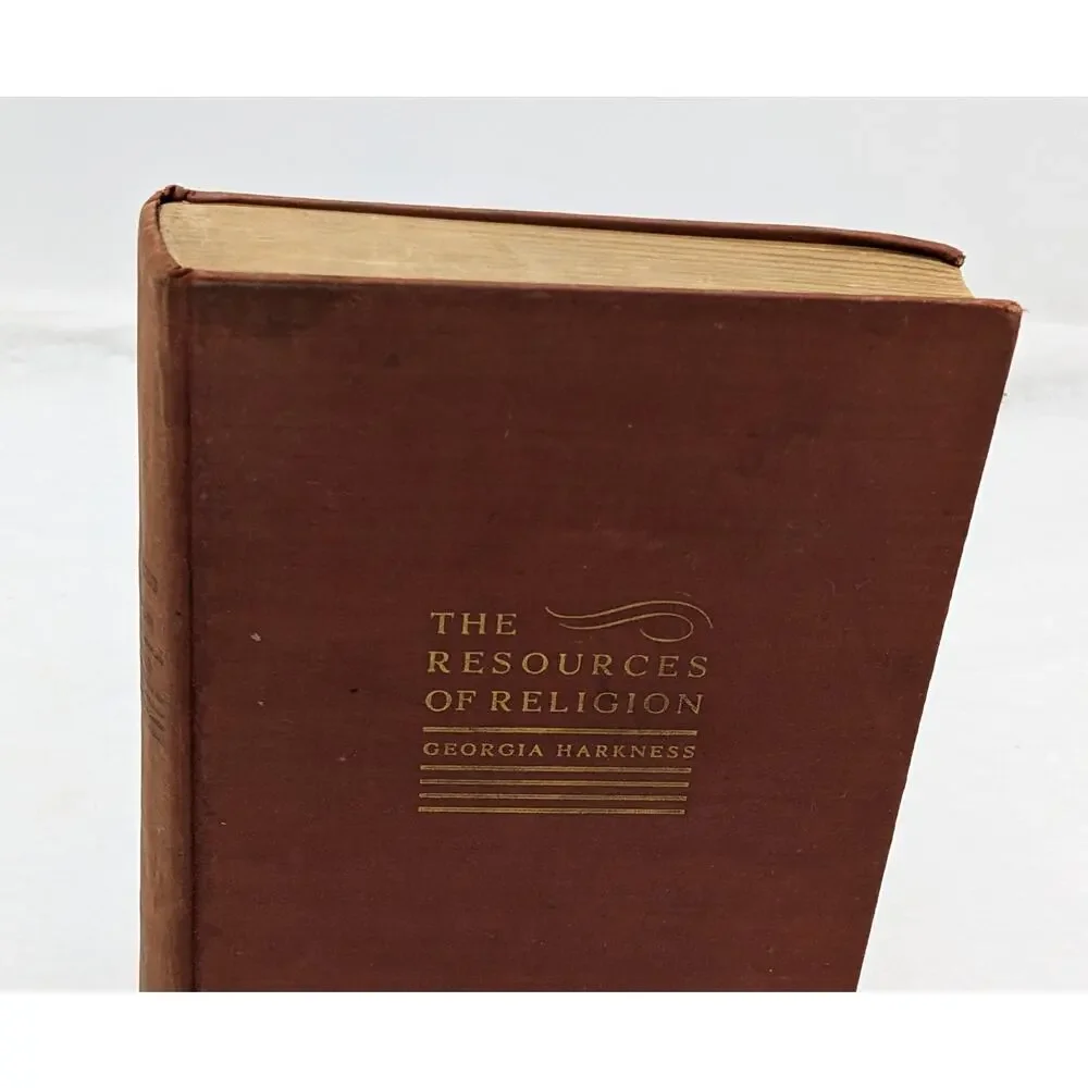 The Resources Of Religion By Georgia Harkness Methodist Theologian Vintage 1936